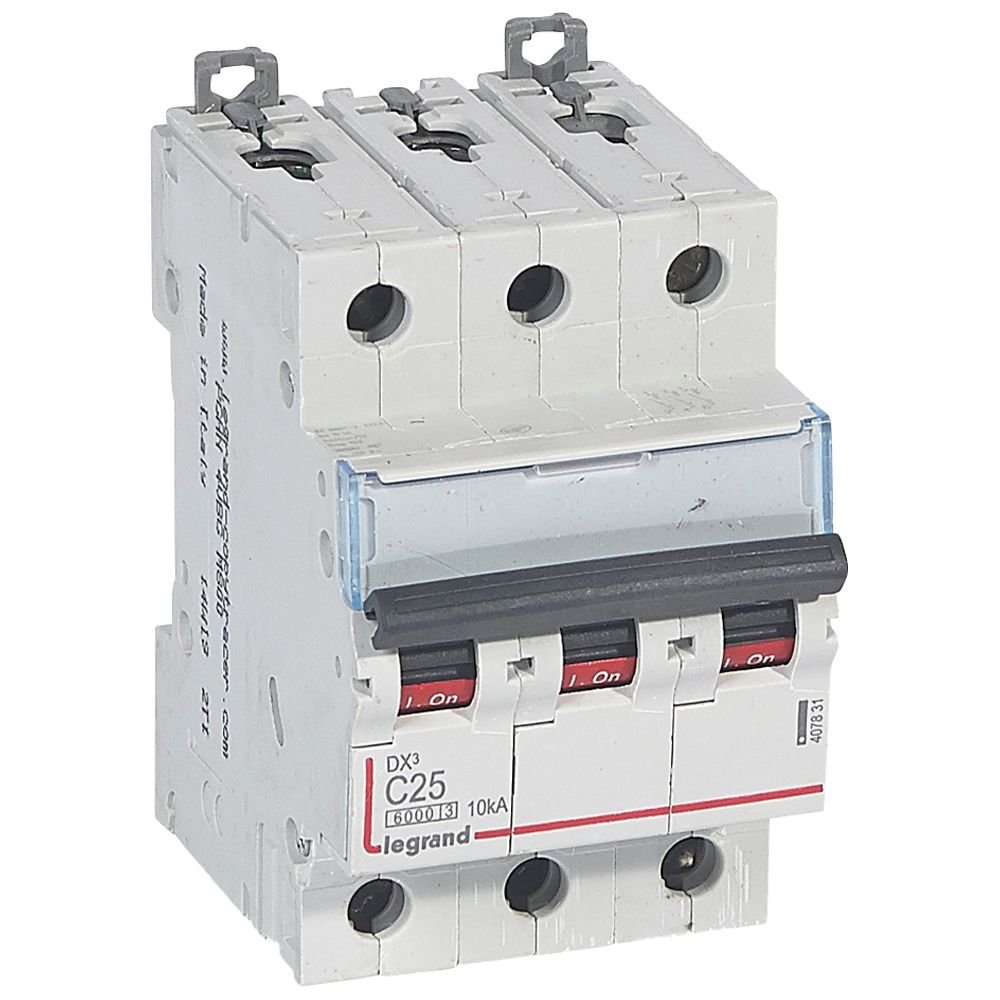 Disjoncteur Legrand DX³ 3P C25 6000A 10kA