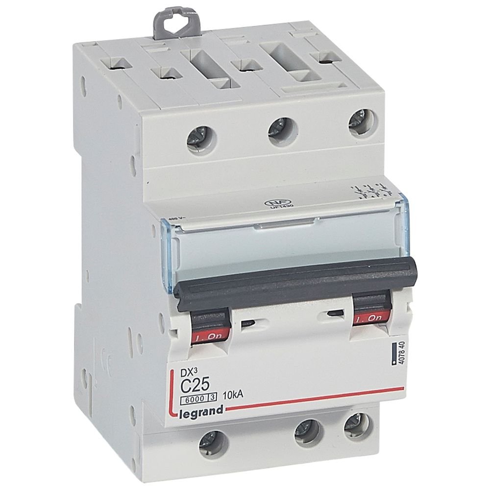 Disjoncteur Legrand DX³ 3P C25 6000A 10kA