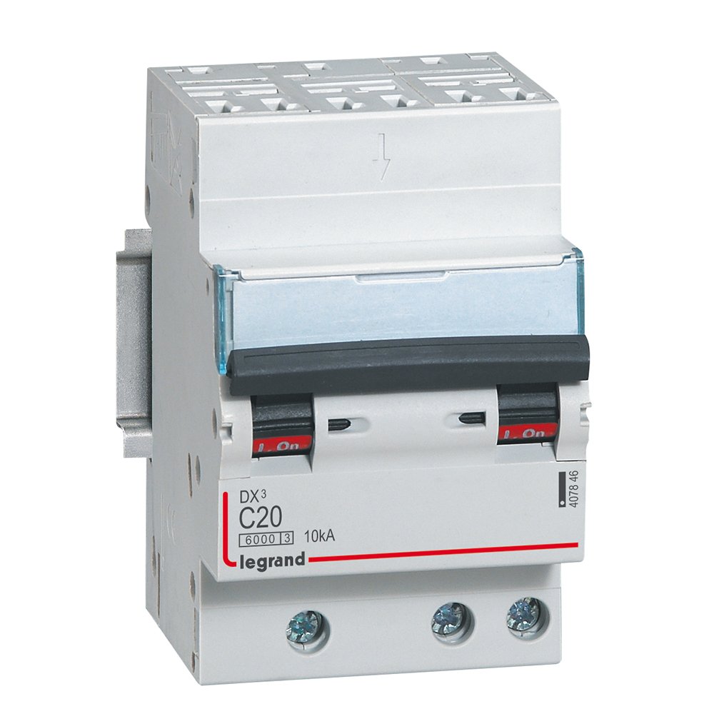 Disjoncteur Legrand DX³ 3P C20 6000A 10kA automatique