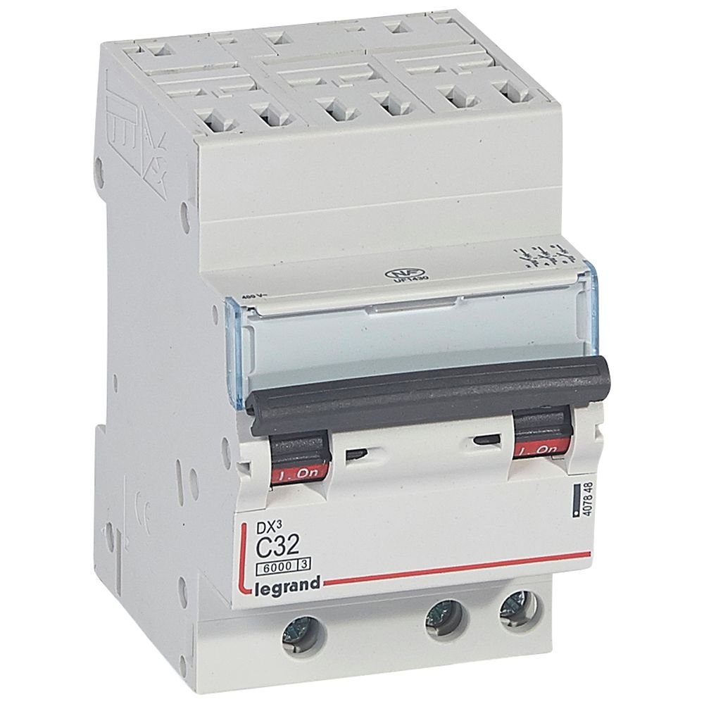 Disjoncteur Legrand DX³ 3P C32 6000A 10kA automatique