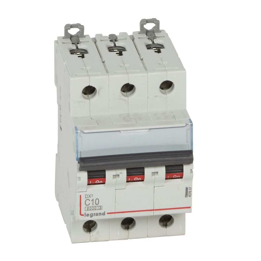 Disjoncteur Legrand DX³ 3P C10 6000A 10kA
