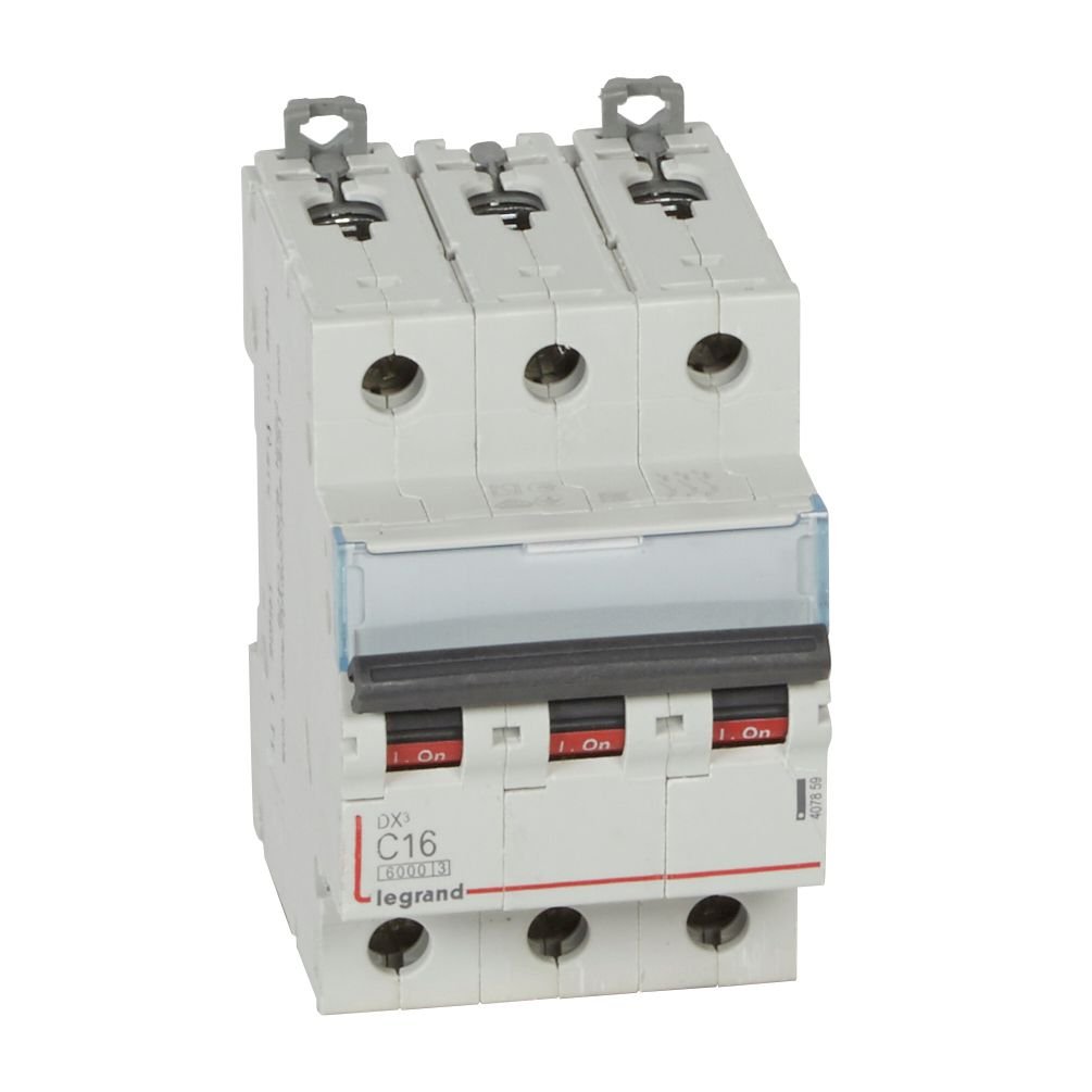 Disjoncteur Legrand DX³ 3P 16A courbe C 407859