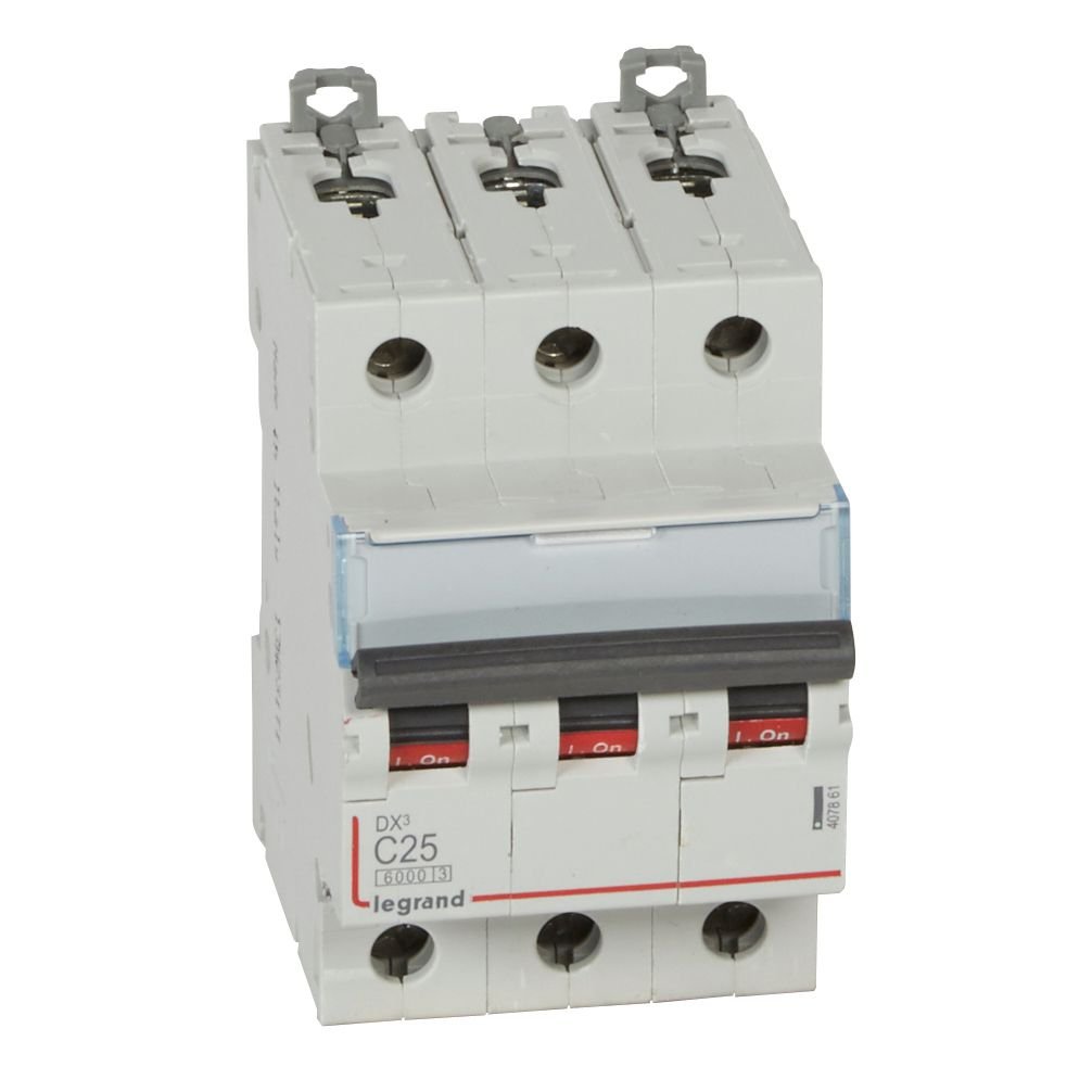 Disjoncteur Legrand DX³ 3P 25A courbe C 407861