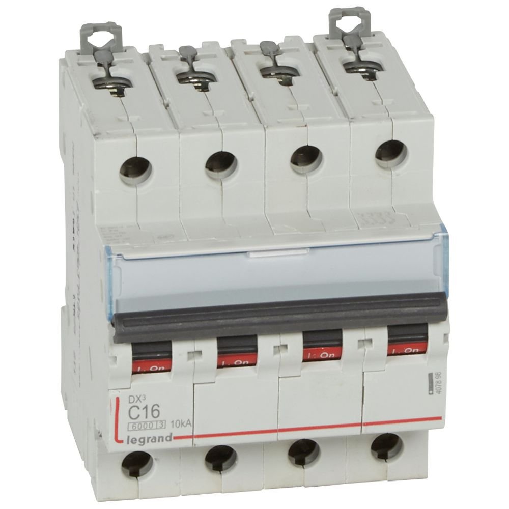 Disjoncteur Legrand DX³ 4P 16A courbe C 407898
