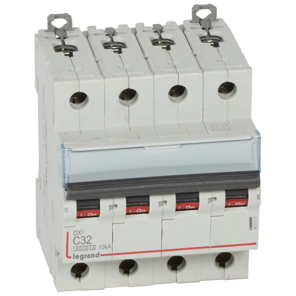 Disjoncteur Legrand DX³ 4P 32A courbe C 407901