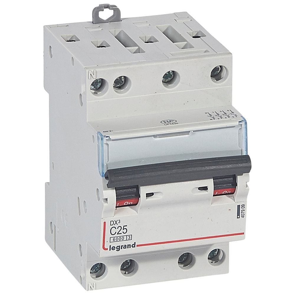 Disjoncteur Legrand DX3 4P 25A courbe C 407909