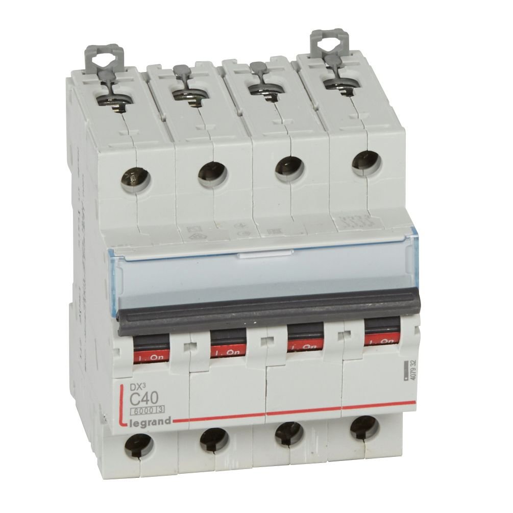 Disjoncteur Legrand DX3 4P 40A courbe C 407932