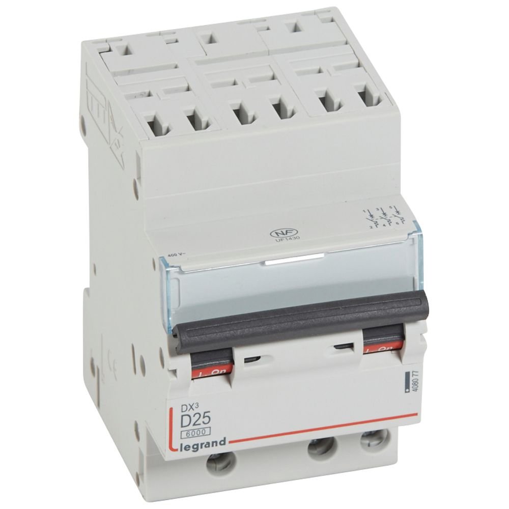 Disjoncteur Legrand DX3 3P D25 6000A automatique