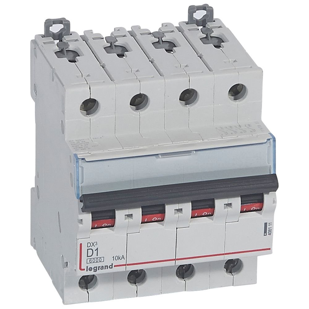Disjoncteur Legrand DX³ 4P D1 408111