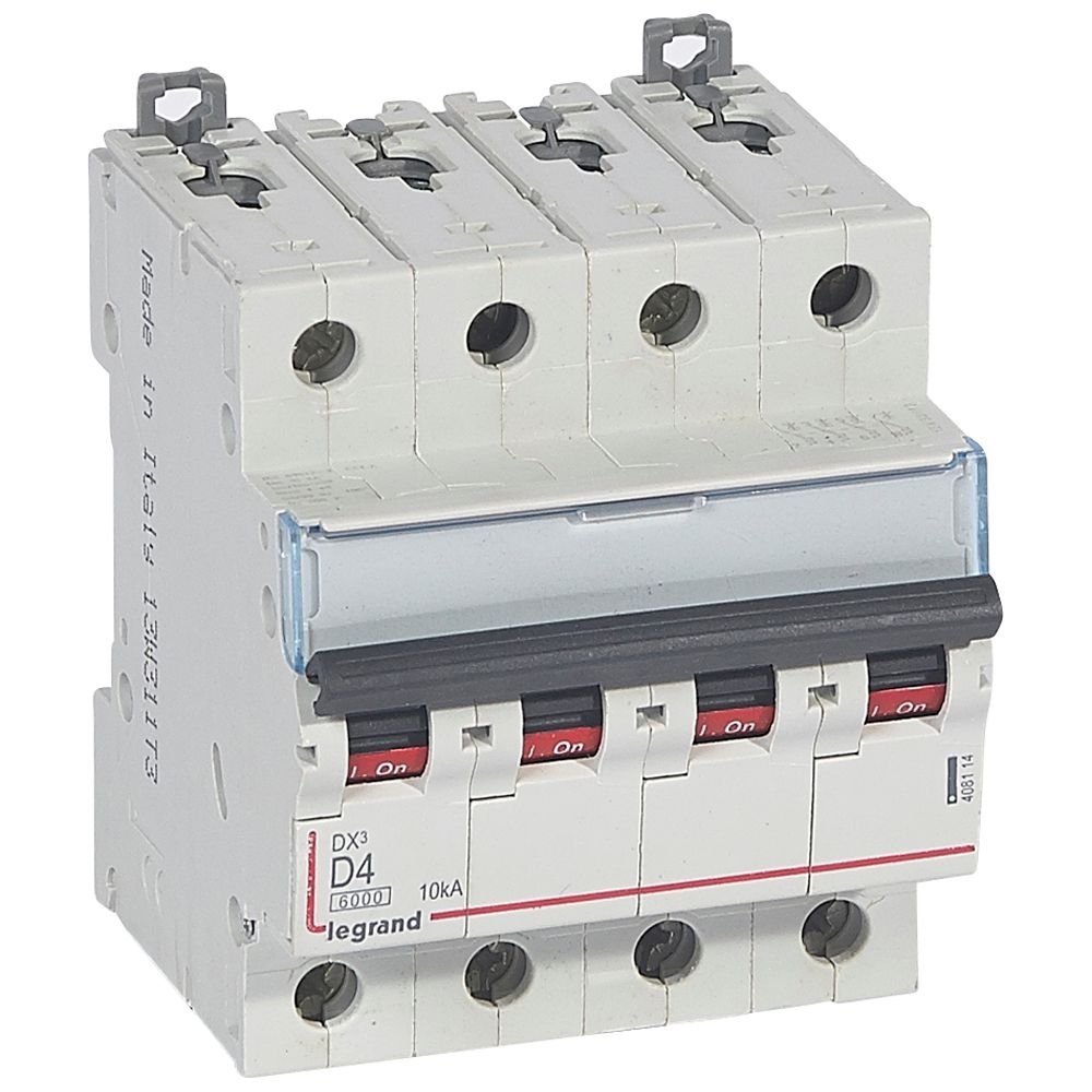 Disjoncteur Legrand DX³ 4P D4 408114