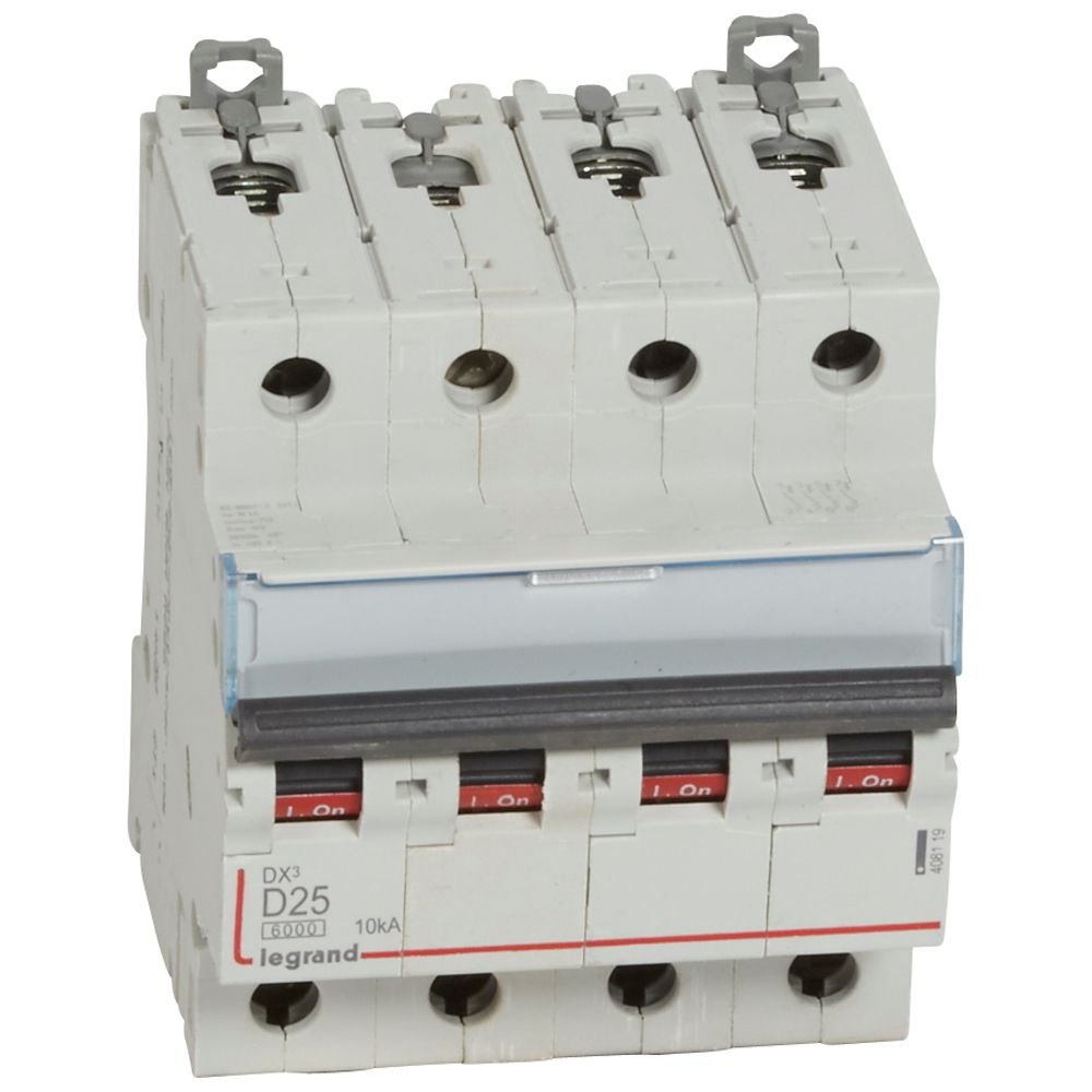 Disjoncteur Legrand DX³ 4P D25 408119