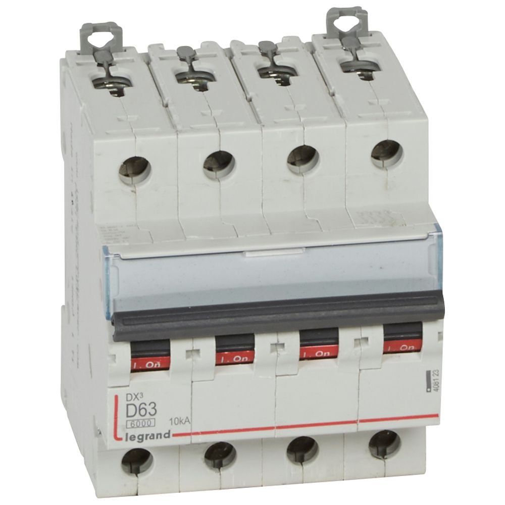 Disjoncteur Legrand DX³ 4P D63 408123