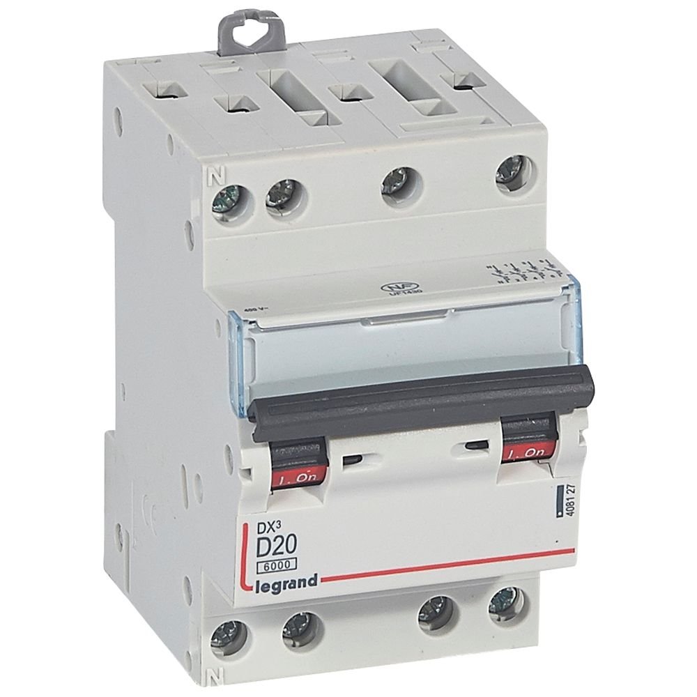 Disjoncteur Legrand DX3 4P D20 3M 408127