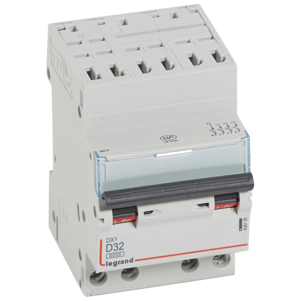 Disjoncteur Legrand DX3 4P D32 AUTO 408136