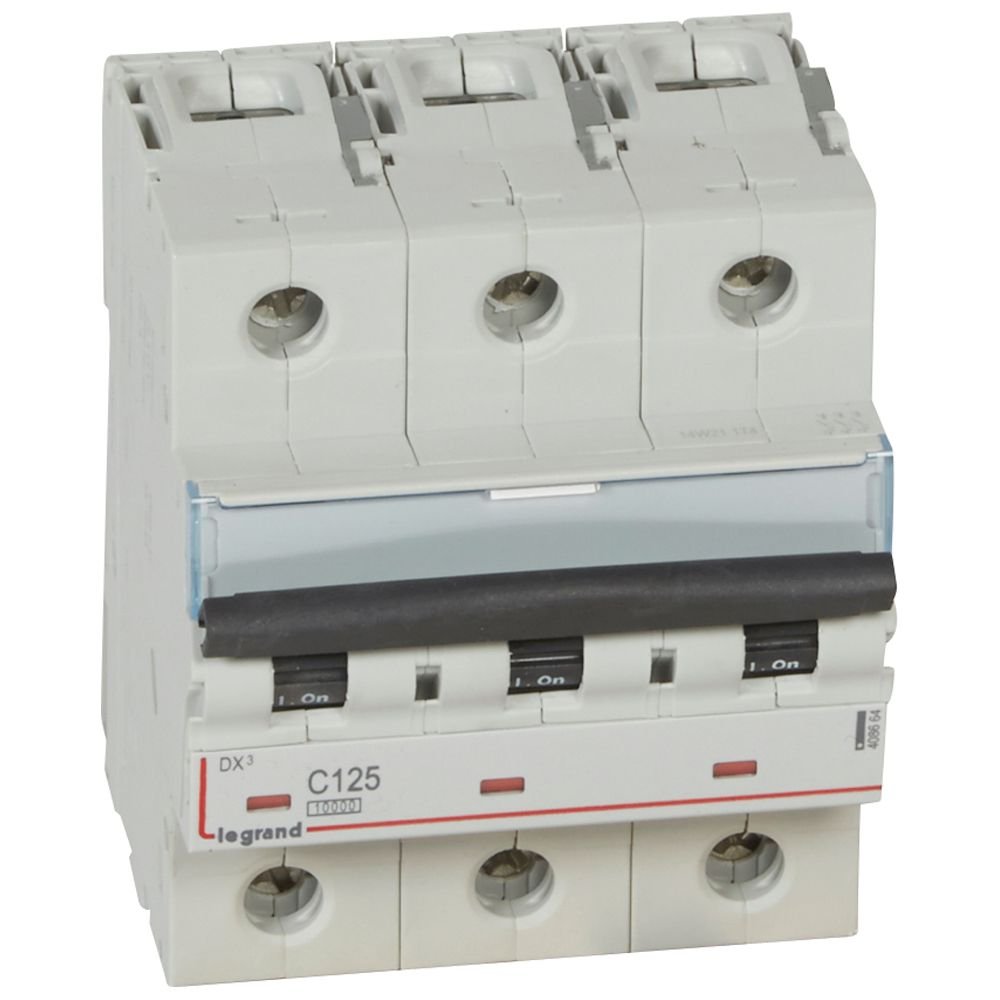 Disjoncteur Legrand DX3 3P 125A courbe C 408664