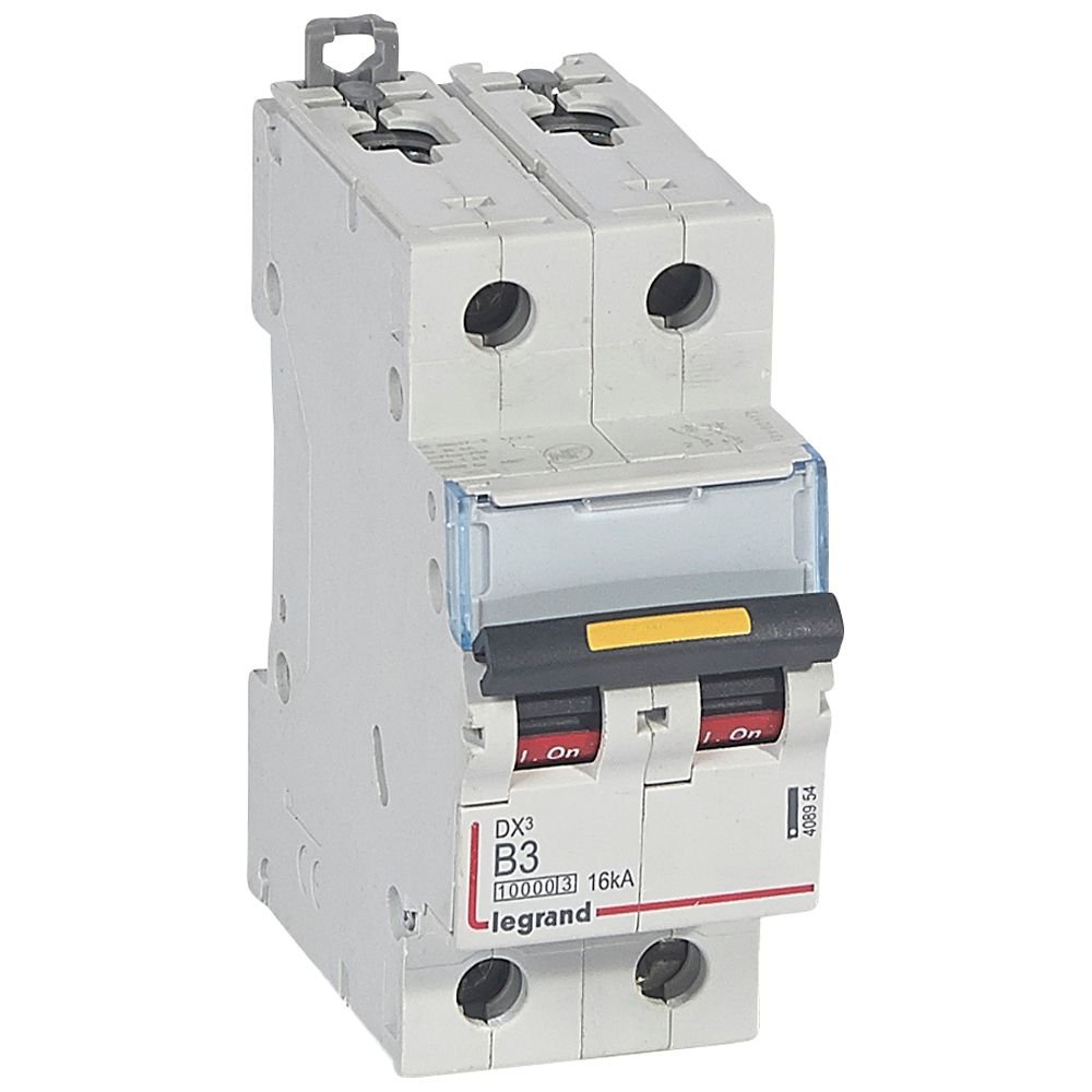 Disjoncteur Legrand DX³ 2P B3 3A 10kA 16kA