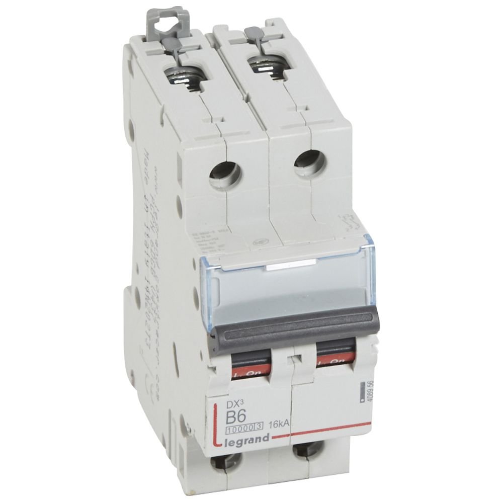 Disjoncteur Legrand DX³ 2P B6 6A 10kA 16kA