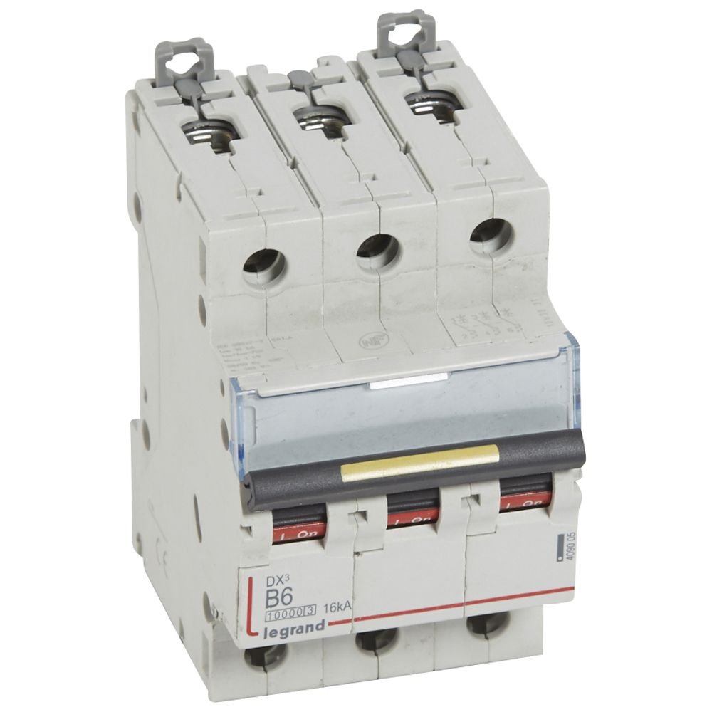 Disjoncteur Legrand DX³ 3P B6 10000A 16KA