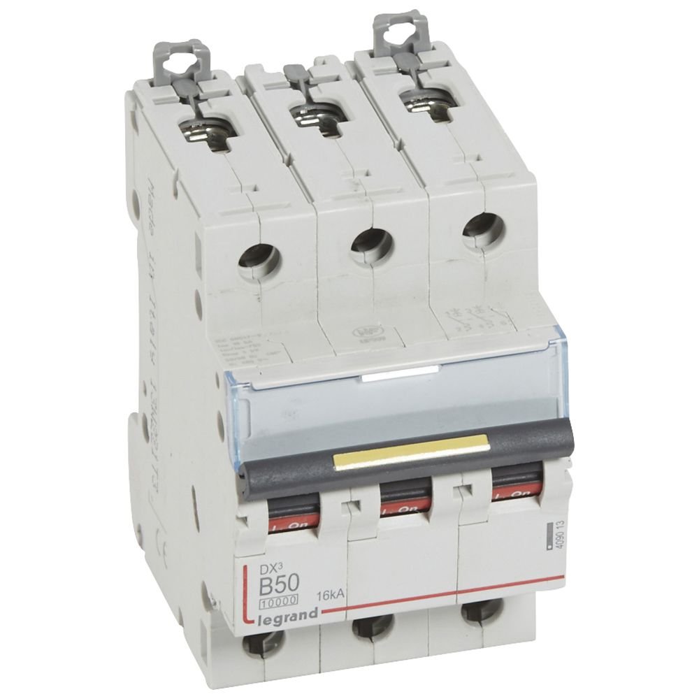 Disjoncteur Legrand DX³ 3P B50 10000A 16KA