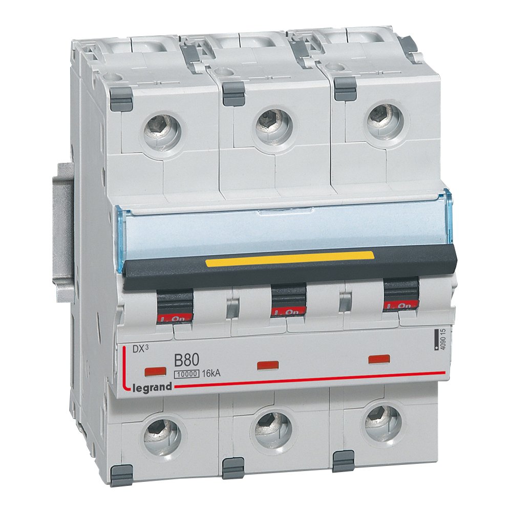 Disjoncteur Legrand DX³ 3P B80 10000A 16KA