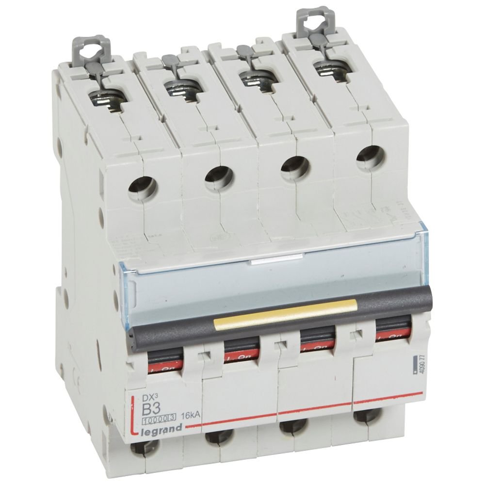 Disjoncteur Legrand DX3 4P B3 16 kA 409077