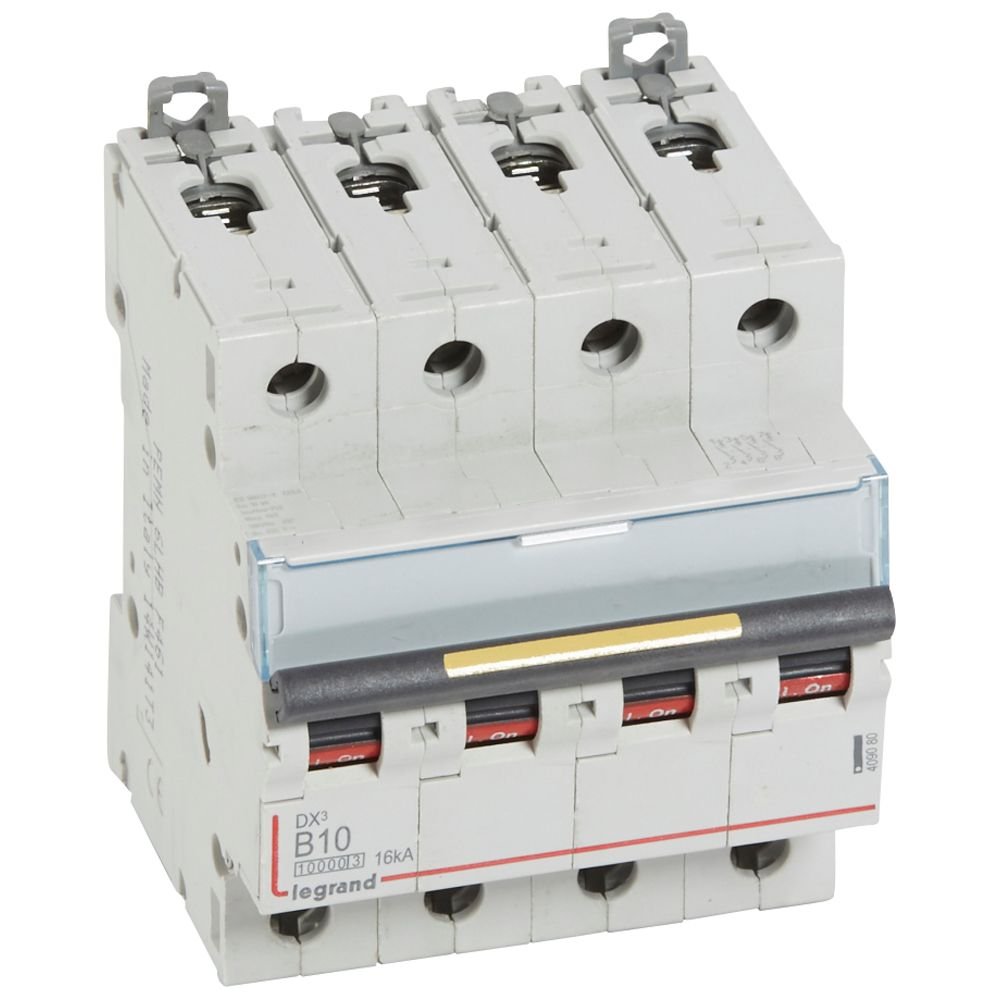 Disjoncteur Legrand DX3 4P B10 16 kA 409080
