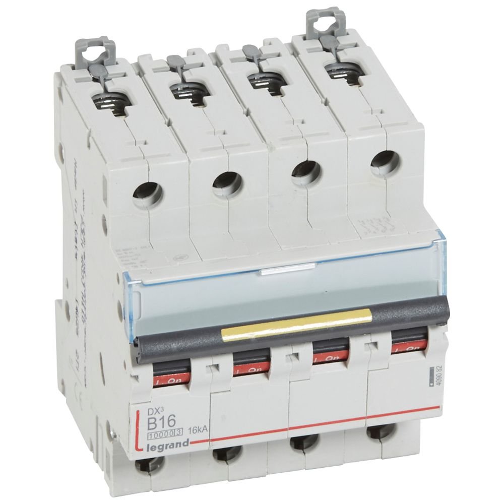 Disjoncteur Legrand DX3 4P B16 16 kA 409082