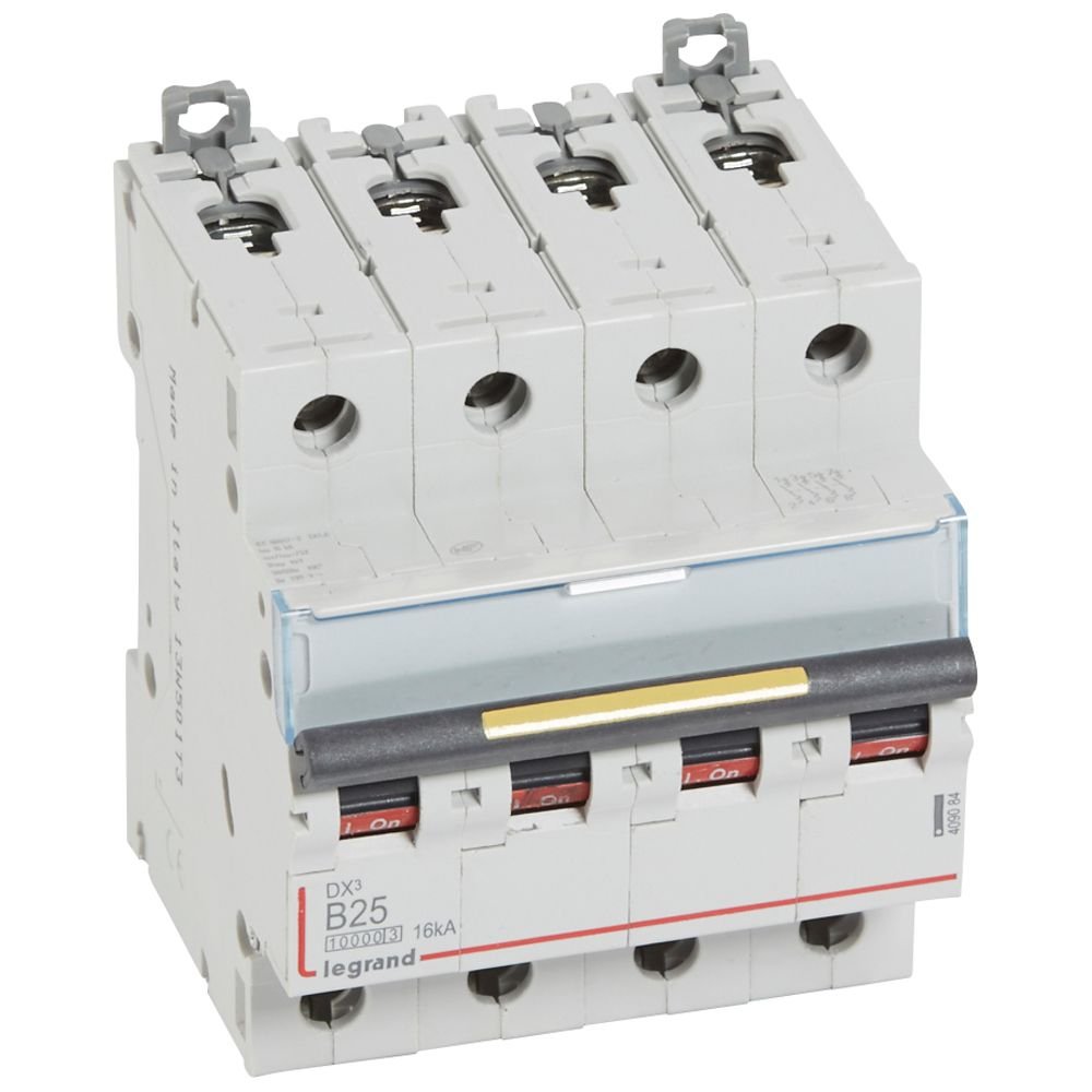 Disjoncteur Legrand DX3 4P B25 16 kA 409084