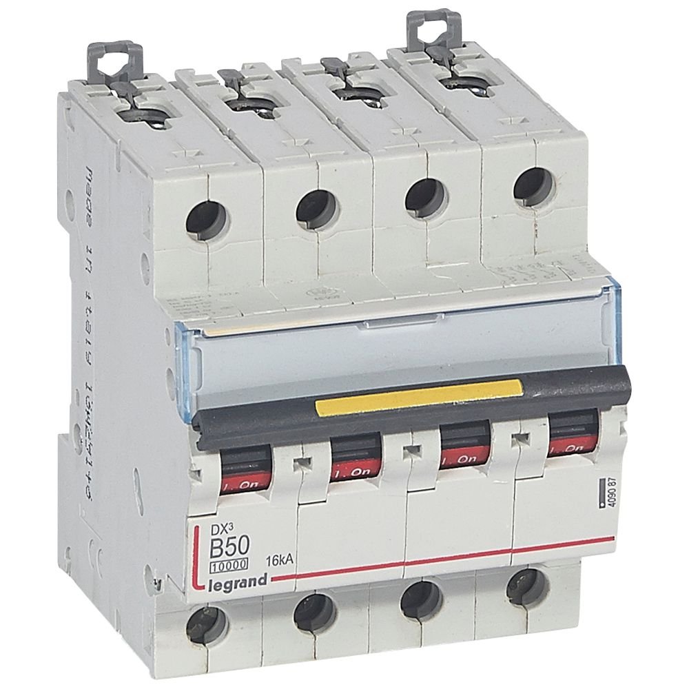 Disjoncteur Legrand DX3 4P B50 16 kA 409087
