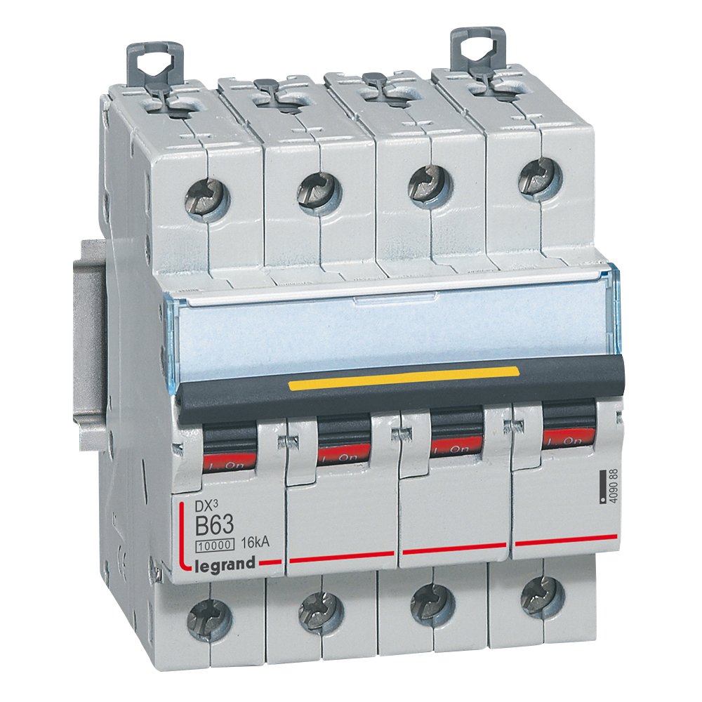 Disjoncteur Legrand DX3 4P B63 16 kA 409088