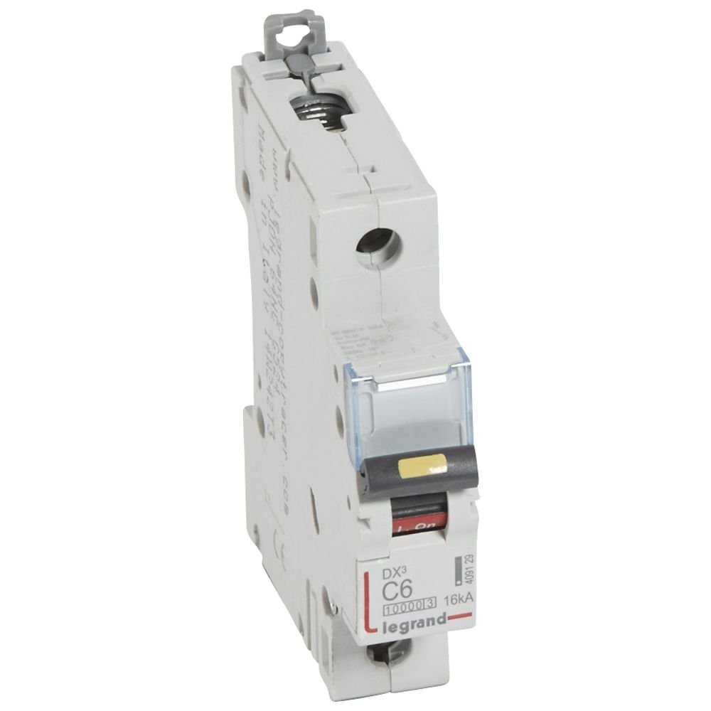 Disjoncteur Legrand DX3 1P C6 16 kA 409129