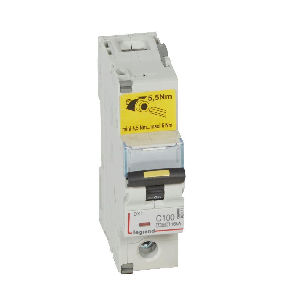 Disjoncteur Legrand DX³ 1P C100 409141