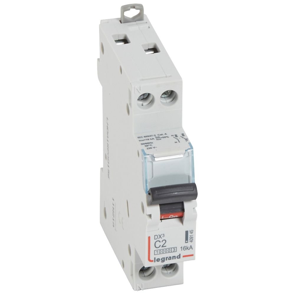 Disjoncteur Legrand DX³ 1P+N C2 409145