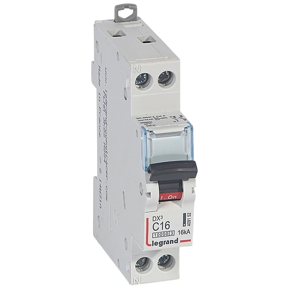 Disjoncteur Legrand DX³ 1P+N C16 409152