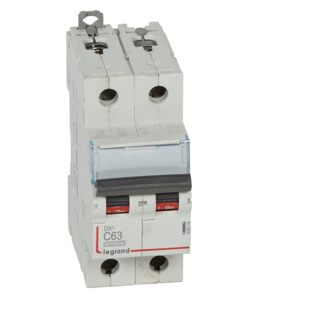 Disjoncteur Legrand DX3 2P C63 10kA 409208