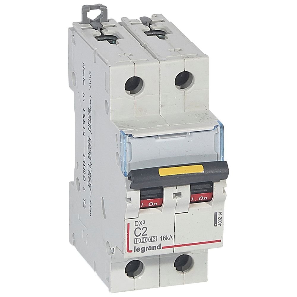 Disjoncteur Legrand DX3 2P C2 10kA 409214