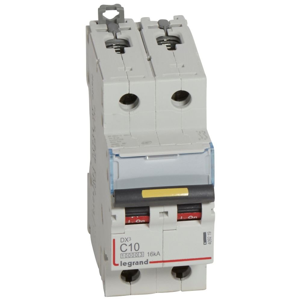 Disjoncteur Legrand DX3 2P C10 10kA 409219