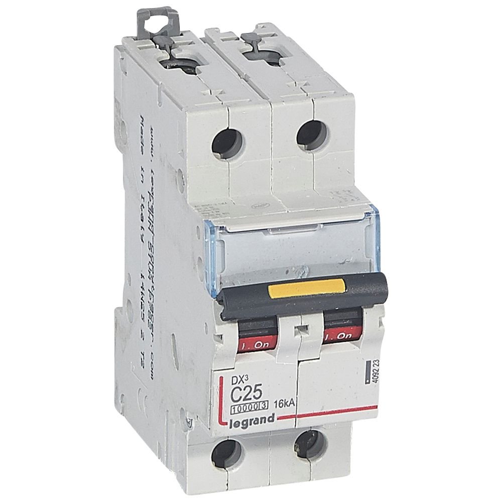 Disjoncteur Legrand DX3 2P C25 10kA 409223
