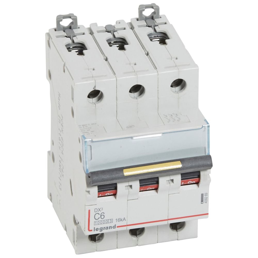 Disjoncteur Legrand DX³ 3P C6 409269