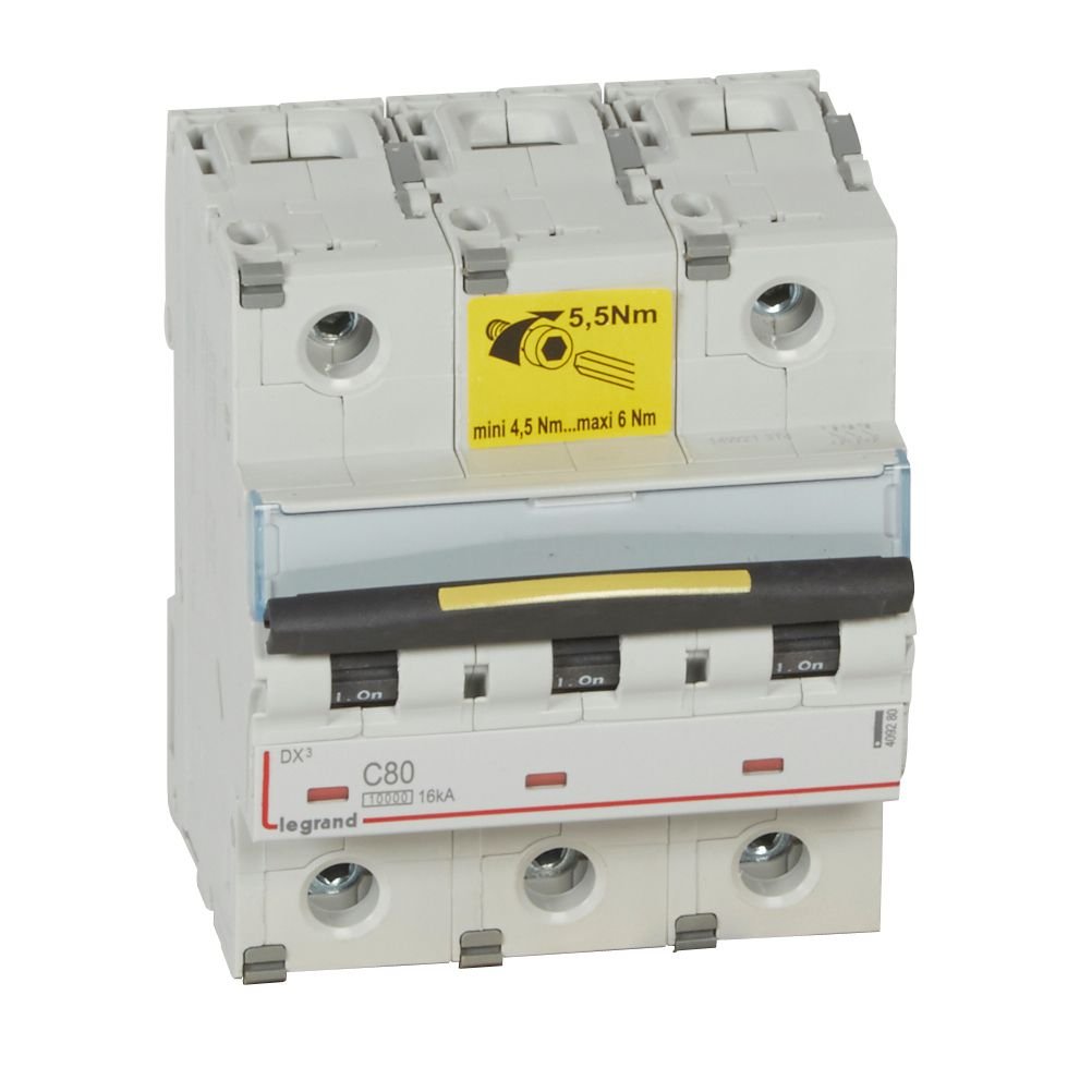 Disjoncteur Legrand DX³ 3P C80 409280