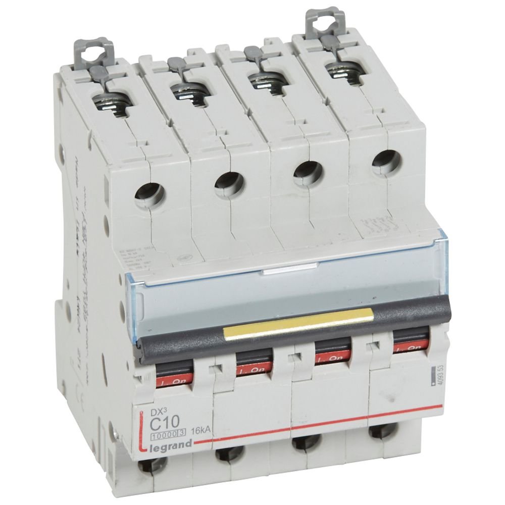 Disjoncteur Legrand DX3 4P C10 409353