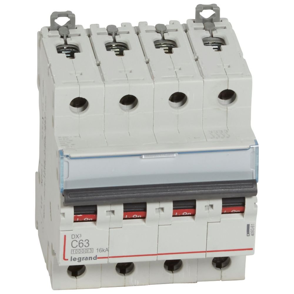 Disjoncteur Legrand DX3 4P C63 409361