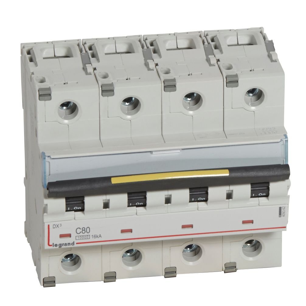 Disjoncteur Legrand DX3 4P C80 409362