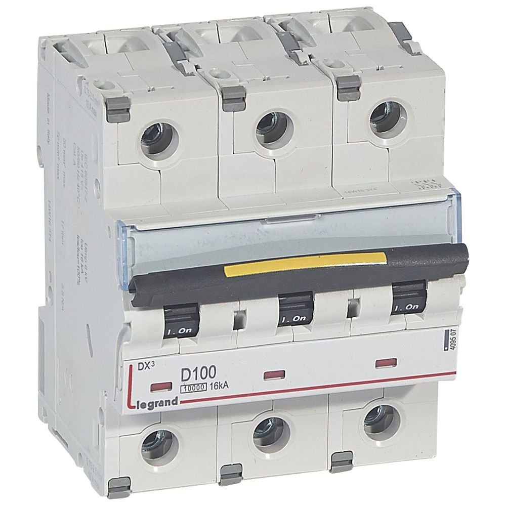 Disjoncteur Legrand DX³ 3P 100A courbe D