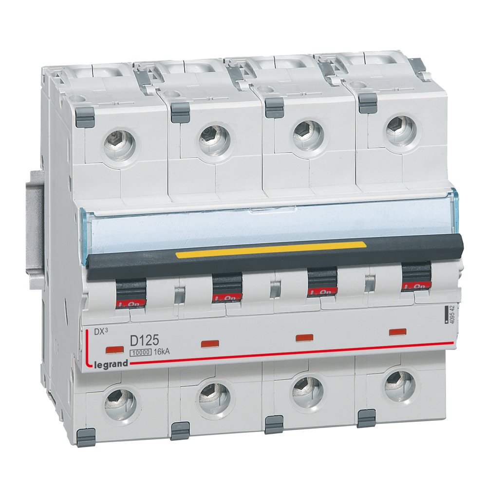 Disjoncteur Legrand DX³ 4P 125A courbe D