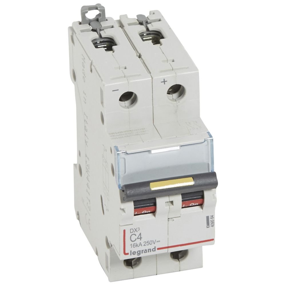 Disjoncteur Legrand DX³ DC 2P 4A courbe C