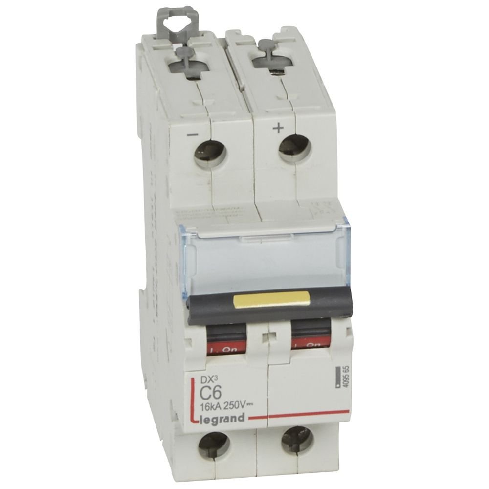 Disjoncteur Legrand DX³ DC 2P 6A courbe C