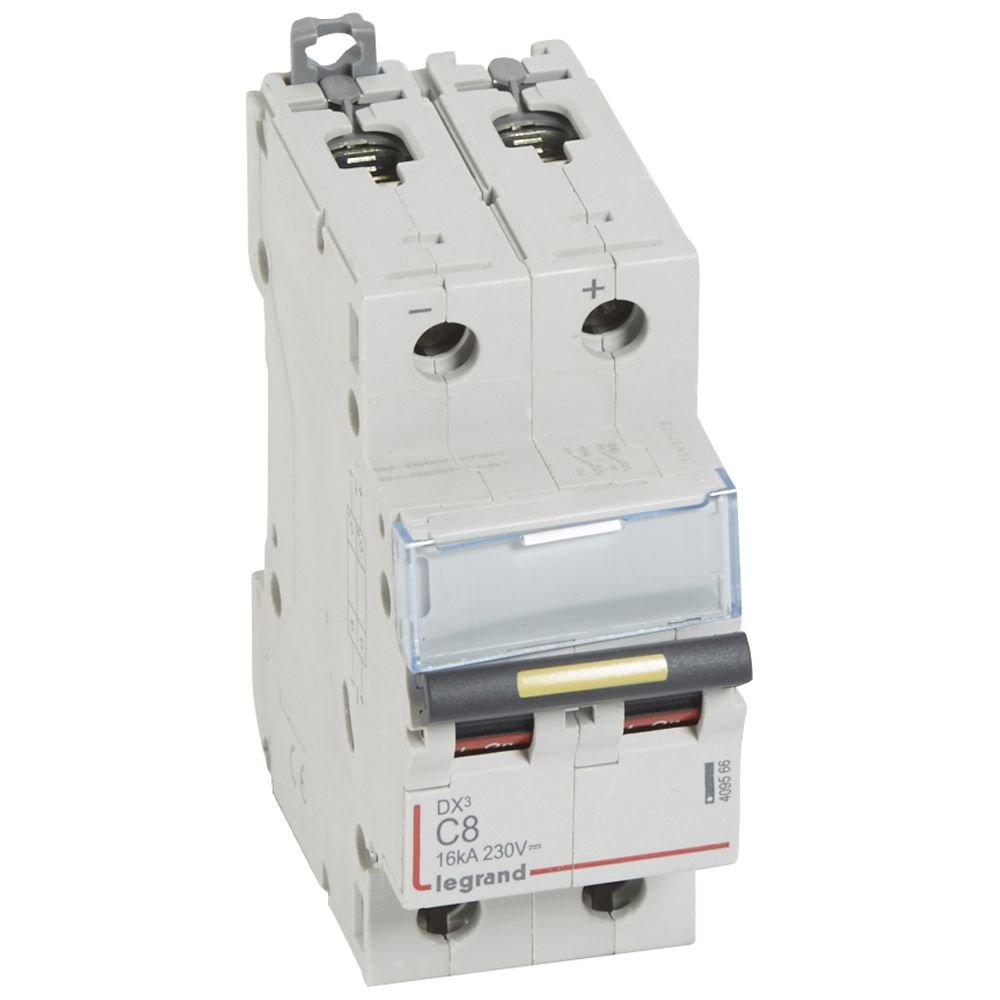 Disjoncteur Legrand DX³ DC 2P 8A courbe C