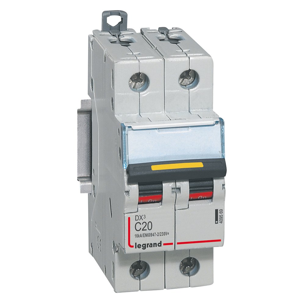 Disjoncteur Legrand DX3 DC 2P C20 16kA 409569