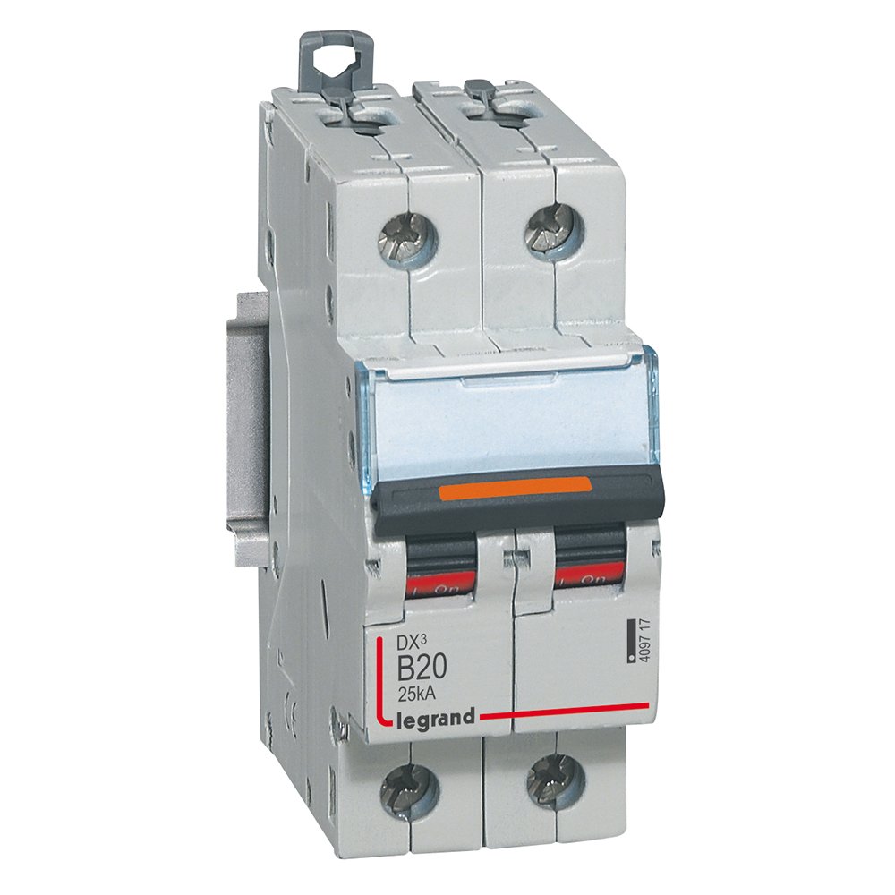 Disjoncteur Legrand DX3 2P B20 25kA 409717
